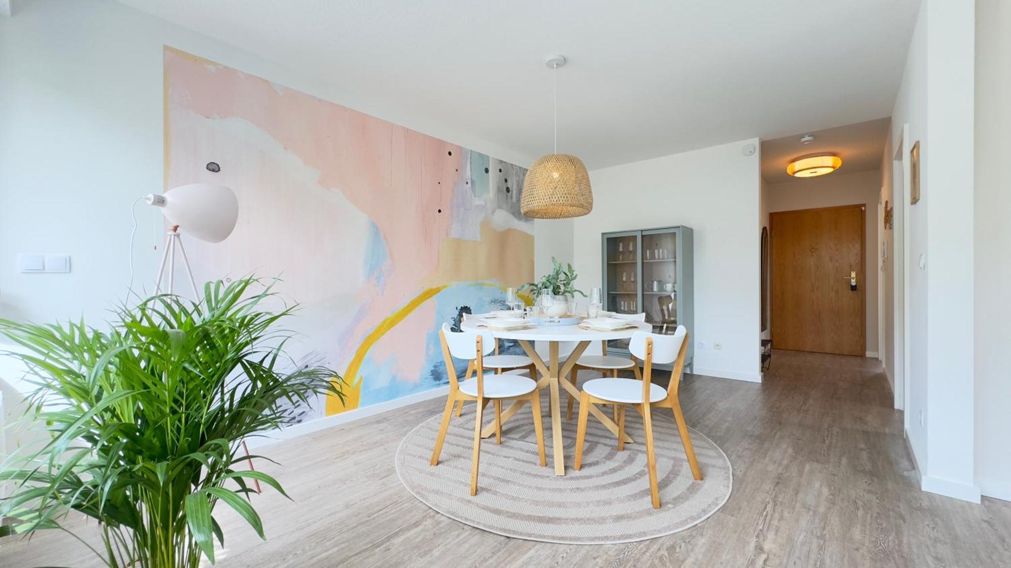 Fewo Am Park - 4P, Boxspringbett, Balkon, Smarttv, Gesundbrunnen, Familienfreundlich Halle  Eksteriør billede