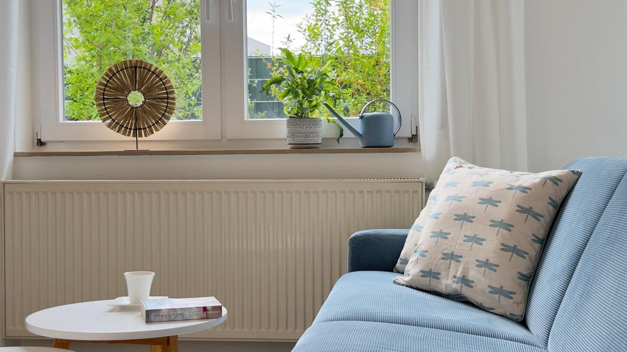Fewo Am Park - 4P, Boxspringbett, Balkon, Smarttv, Gesundbrunnen, Familienfreundlich Halle  Eksteriør billede